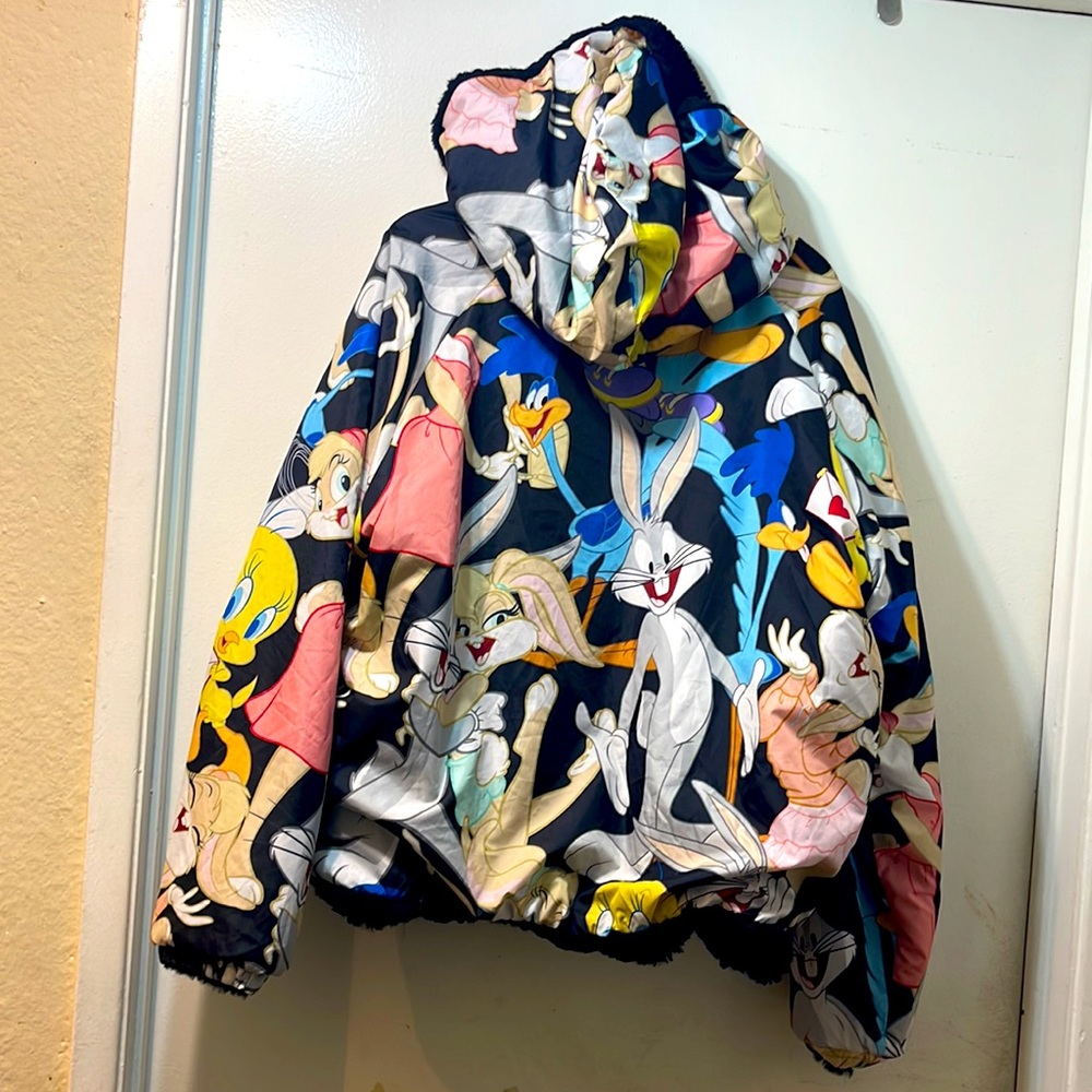 Member Only Faux Rabbit Fur Reversible Bomber Loo… - image 5